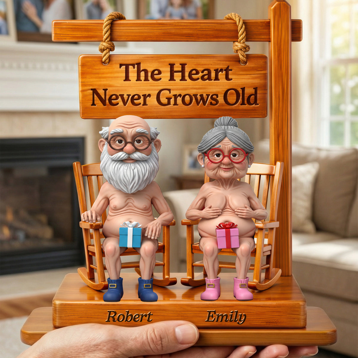 Naughty Old Couple Acrylic Plaque - Personalized Gifts For Couples 04ohqn020226-Homacus