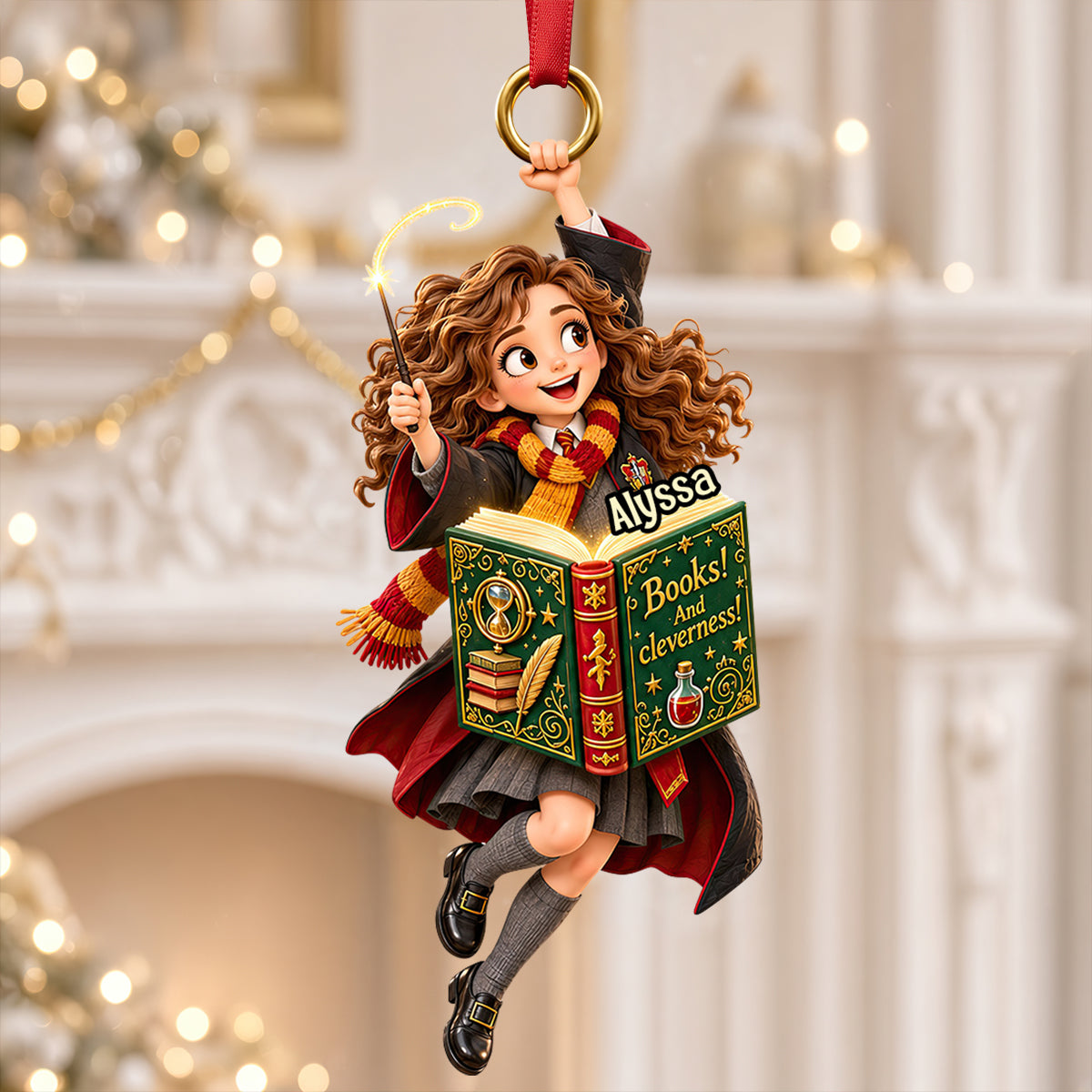 Fantasy School Ornament - Personalized Gifts For Christmas Ornament 05PADT121026-Homacus