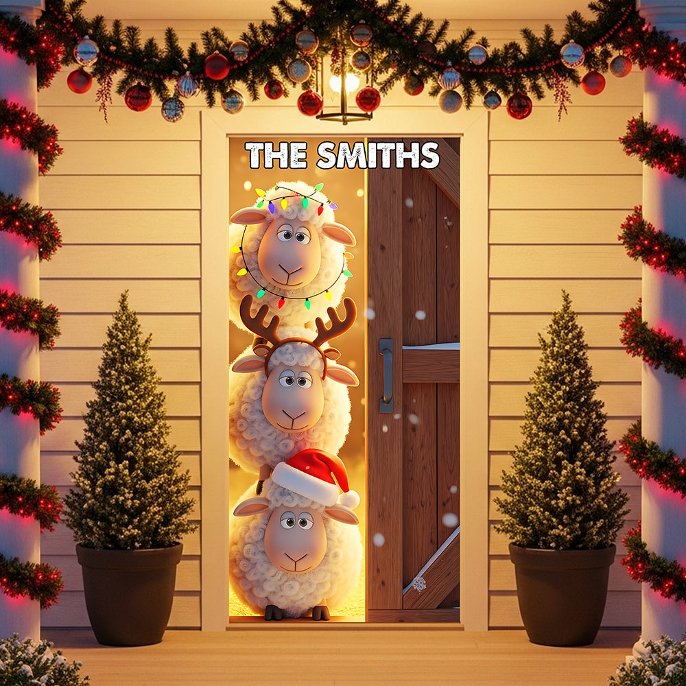 Farm Animals Door Cover - Personalized Gifts For Family 01pgta220825-Homacus