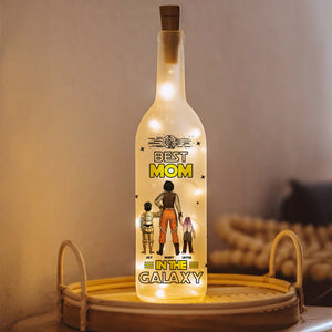 Personalized Gifts For Mom Bottle Lamp, Best Mom In The Galaxy 02TGMH140225DAHHHG-Homacus