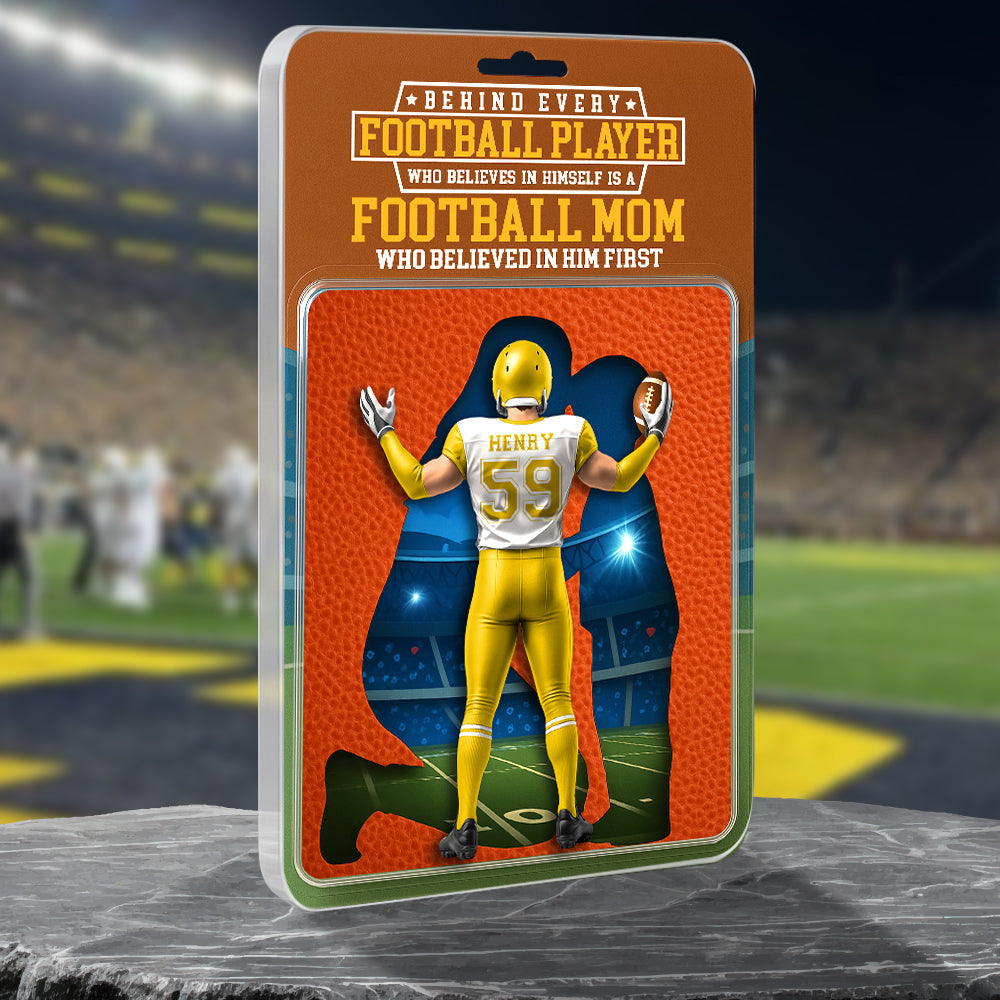 American Football Mom Acrylic Plaque - Personalized Gifts For Mother 012OHDT280425-Homacus