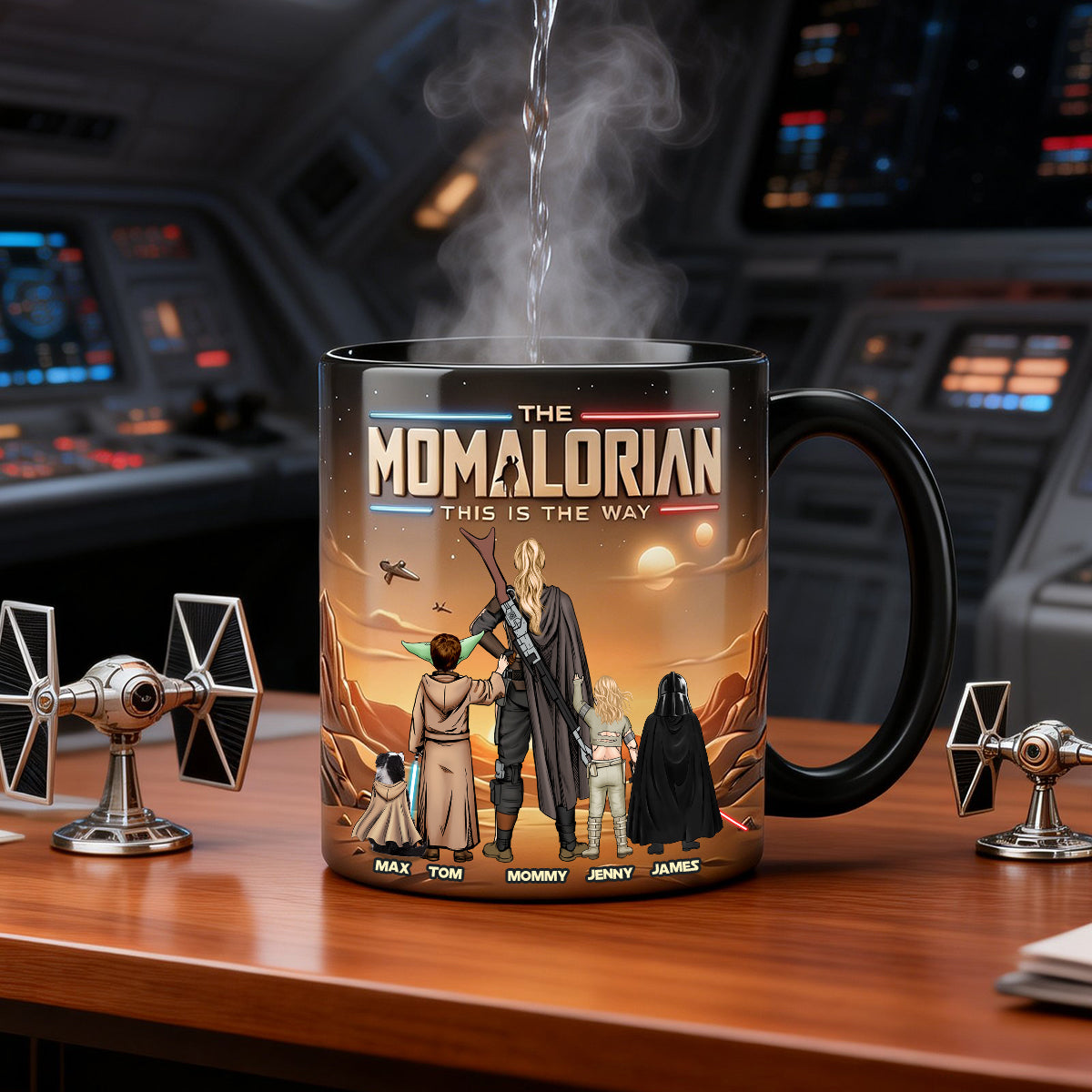 Warrior Mom and Kids Magic Coffee Mug - Personalized Gifts For Mother 01natn090426-Homacus