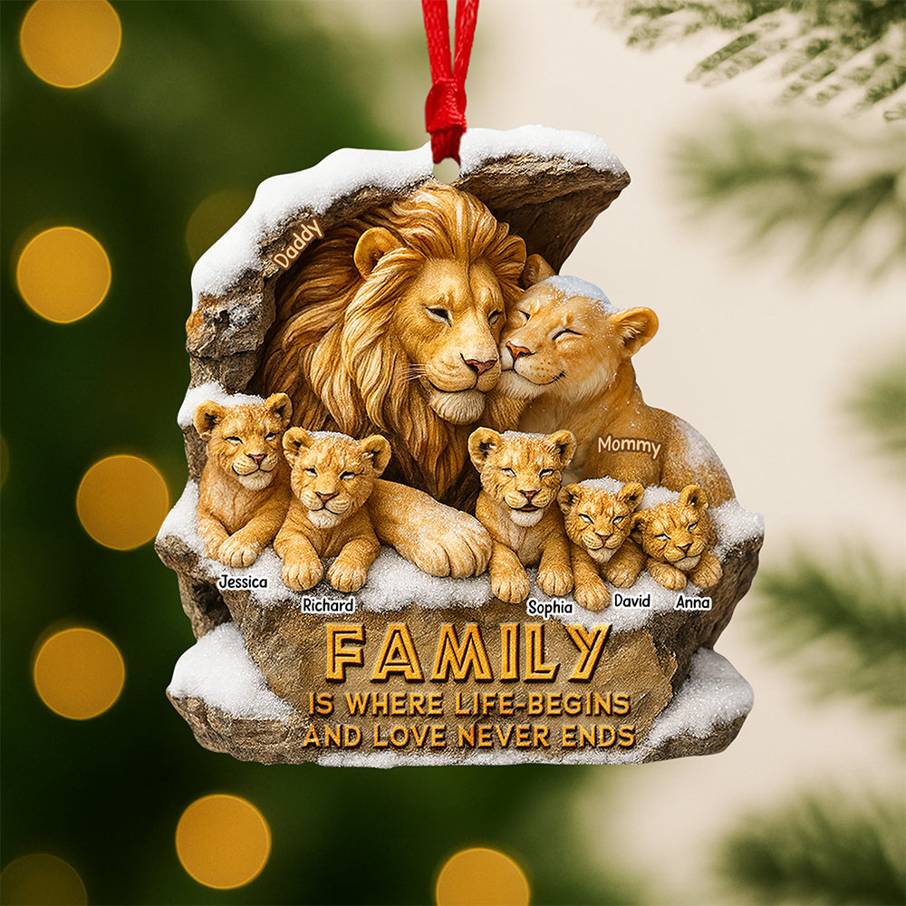 Majestic Family Christmas Ornament, Personalized Gifts For Family 01qhqn270825-Homacus