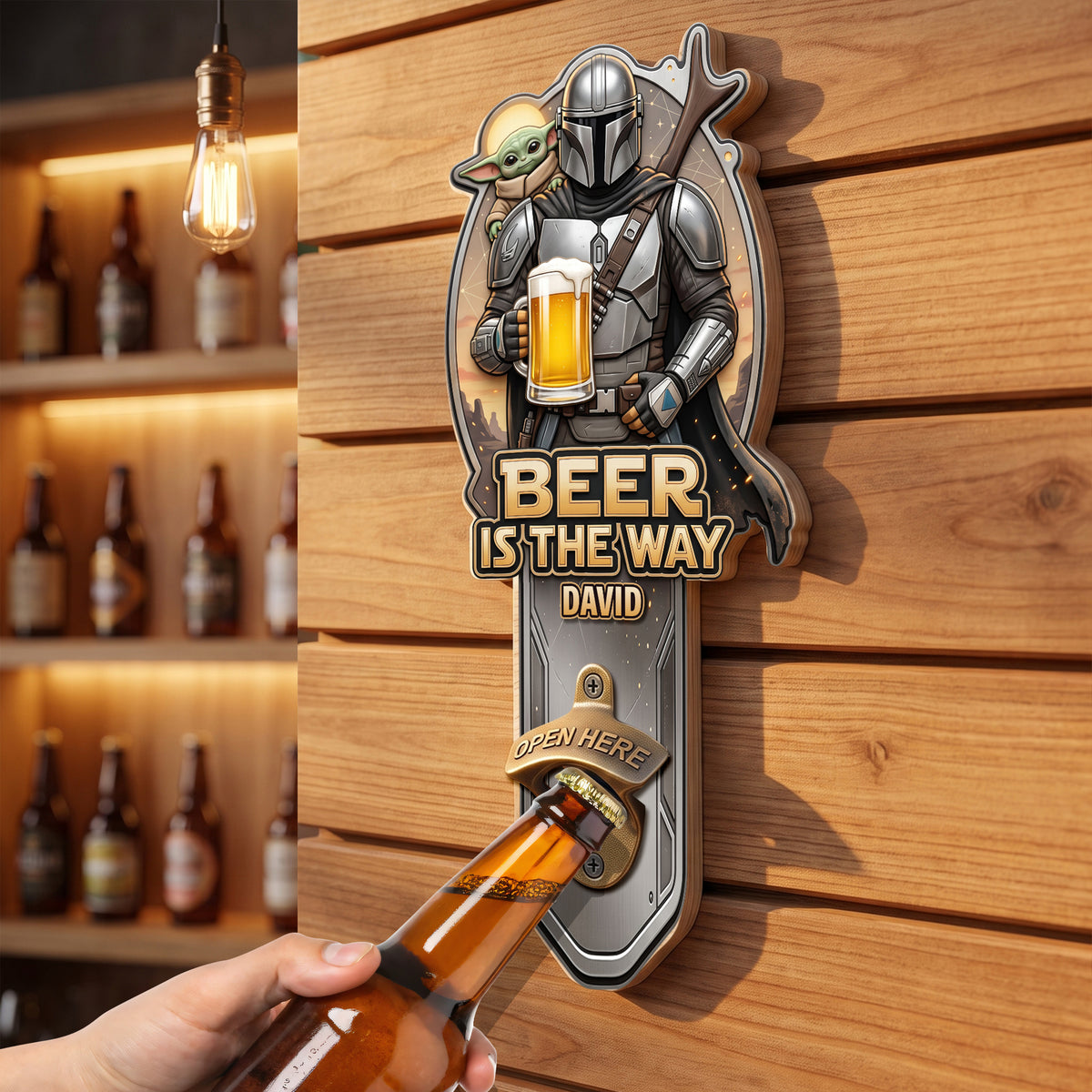 Adventure Warrior Wall Hanging Bottle Opener - Personalized Gifts 05NAQN200726-Homacus