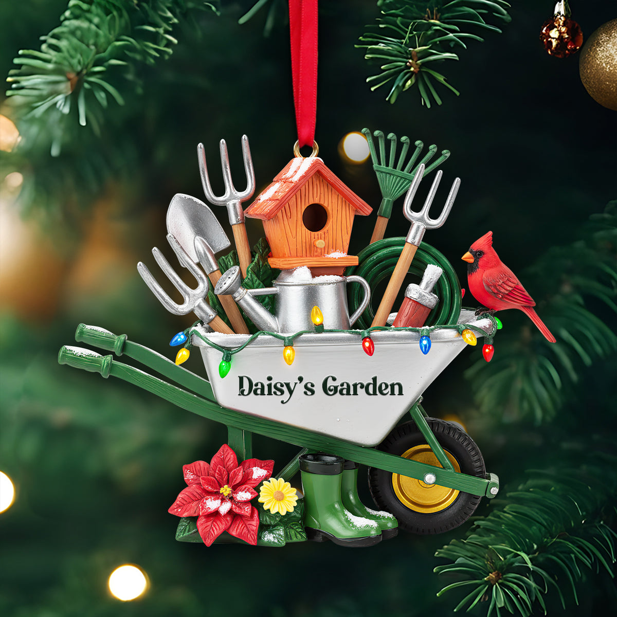 The Gardener's Tool Caddy Ornament - Personalized Christmas Gifts For Gardeners 06HULU230925-Homacus