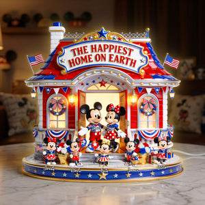 The Happinest Home On Earth Acrylic Light Box - Personalized Gifts For Family 01pgta110526-Homacus