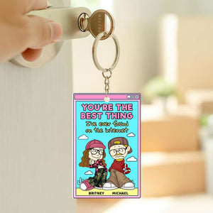 Personalized Gifts For Couple Keychain 02TODT090125HG-Homacus