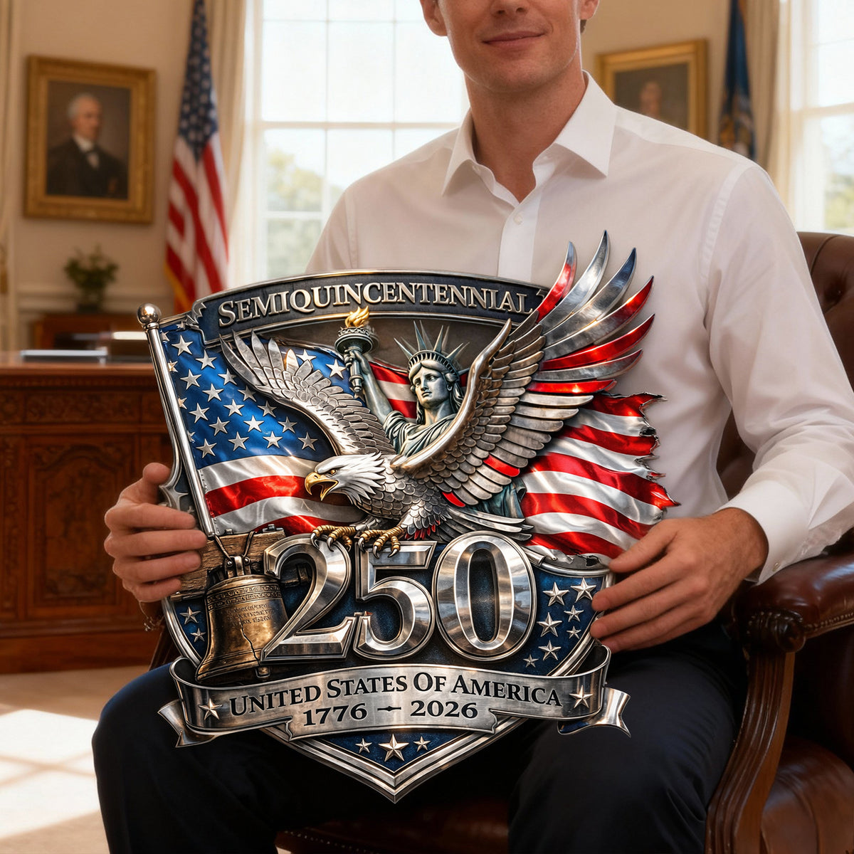 250th America Anniversary Cut Metal Sign - Gifts For Patriots 03hulu280126-Homacus