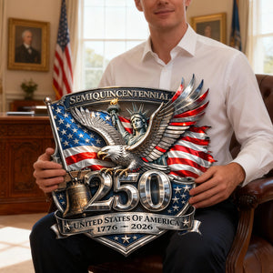 250th America Anniversary Cut Metal Sign - Gifts For Patriots 03hulu280126-Homacus