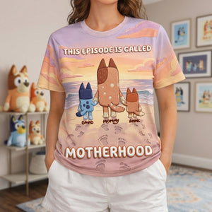 Cute Puppy Mom And Kids Shirt - Personalized Gifts For Mother's Day Shirt 02NALU040426-Homacus