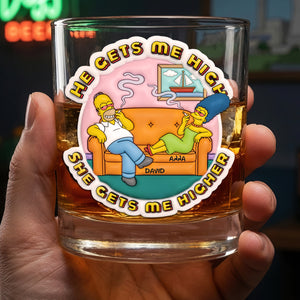 Stoner Couple Drinking Glass - Personalized Gifts For Couples 04todt250626-Homacus