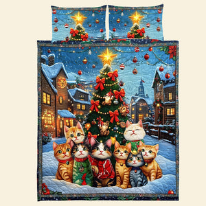 Personalized Gifts For Cat Lovers Quilt Bed Set 03acqn051124 Christmas Gift-Homacus