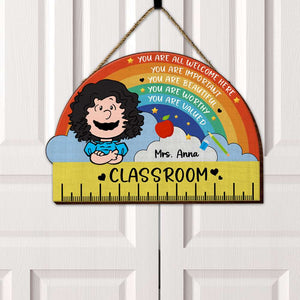 Personalized Gifts For Teacher Wood Sign 04XQMH140624HH-Homacus