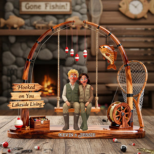 Fishing Couple Acrylic Plaque - Personalized Gifts For Couples 01ohta220126-Homacus
