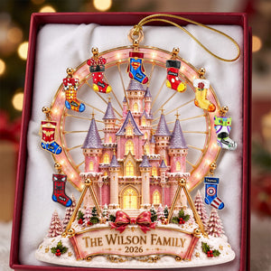 Christmas Castle Family Ornament - Personalized Gift For Family 02naqn200826