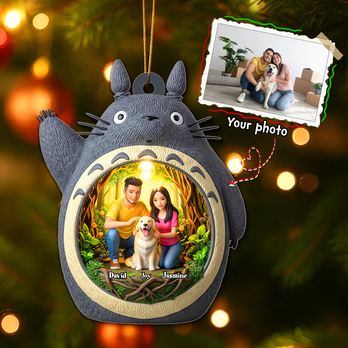 Personalized Gifts For Couple, Custom Photo Acrylic Ornament 04namg250825-Homacus