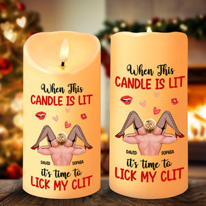 Personalized Gifts For Couple LED Candle, Naughty Couple Christmas 01XQTN251024HH-Homacus