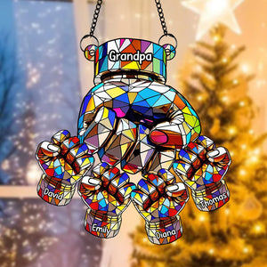 Fist Bump Suncatcher Ornament - Personalized Gifts For Grandpa 06tgqn110825-Homacus