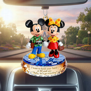 Travel Couple Car Ornament - Personalized Gifts For Couple 06toqn311225-Homacus