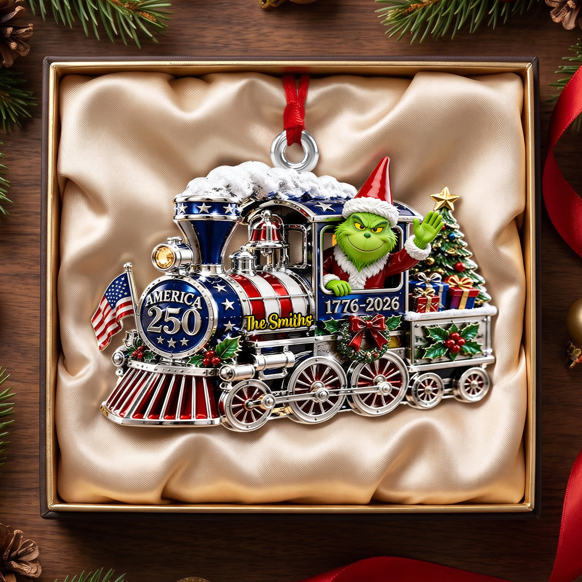 Santa Anniversary Ornament - Personalized Christmas Gifts 01TODH270826