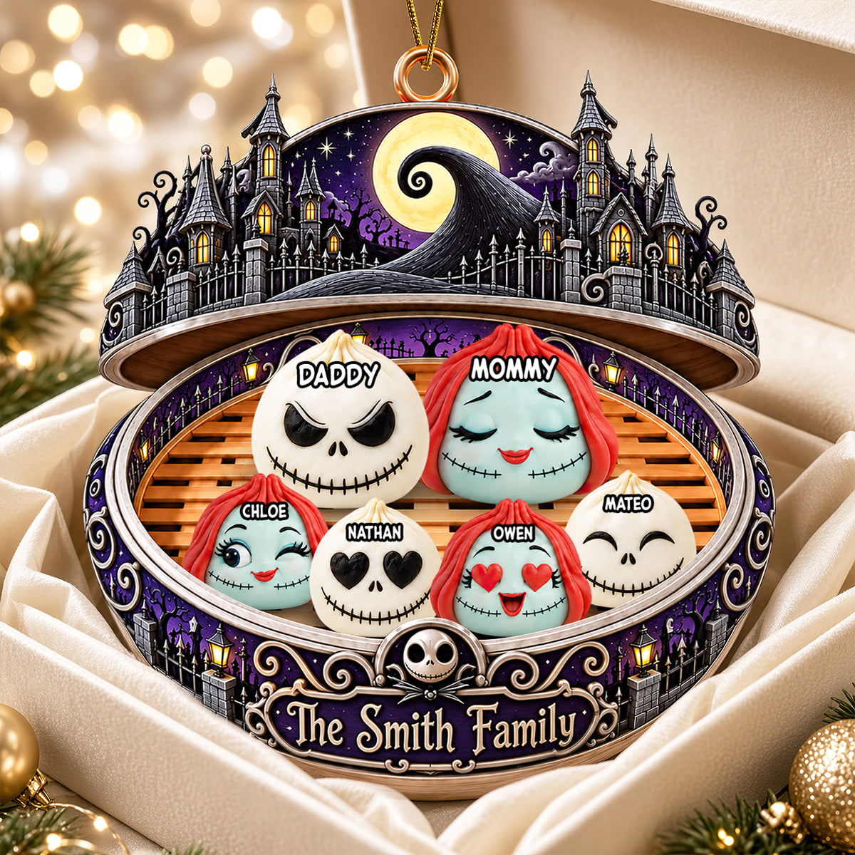 Spooky Dumpling Family Acrylic Ornament - Personalized Christmas Gifts For Family 02ohdt300926-Homacus