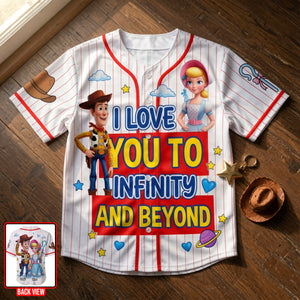 Couple Forever Baseball Jersey - Personalized Gifts For Couple 02NAQN190626
