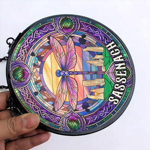 Personalized Gift For Historical Fantasy Novel Fans Suncatcher, Dragonfly Stained Glass 06QHTN290824-Homacus