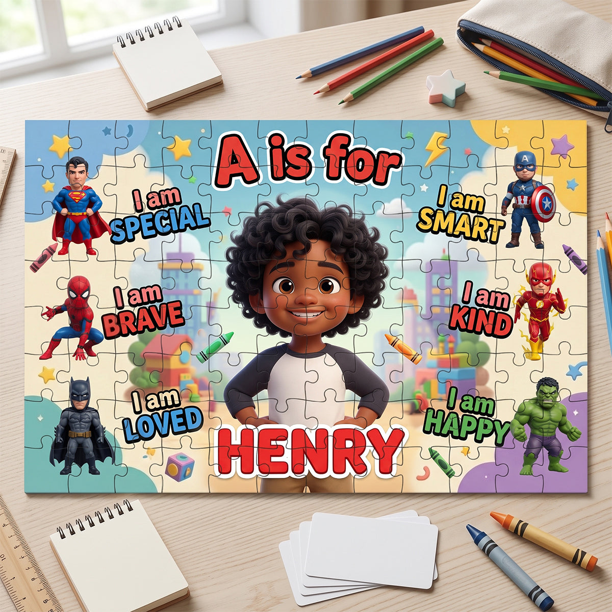 Happy Memories Jigsaw Puzzle - Custom Photo Gifts For Kids 02NATN060726-Homacus