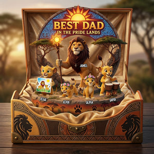 King of Our Wild Family Acrylic Plaque - Personalized Gifts For Dad 02TYTA140526-Homacus