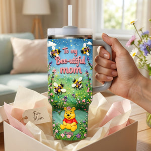 Bee-utiful Mom 40oz Tumbler - Personalized Gifts For Mother 02tymg040326-Homacus