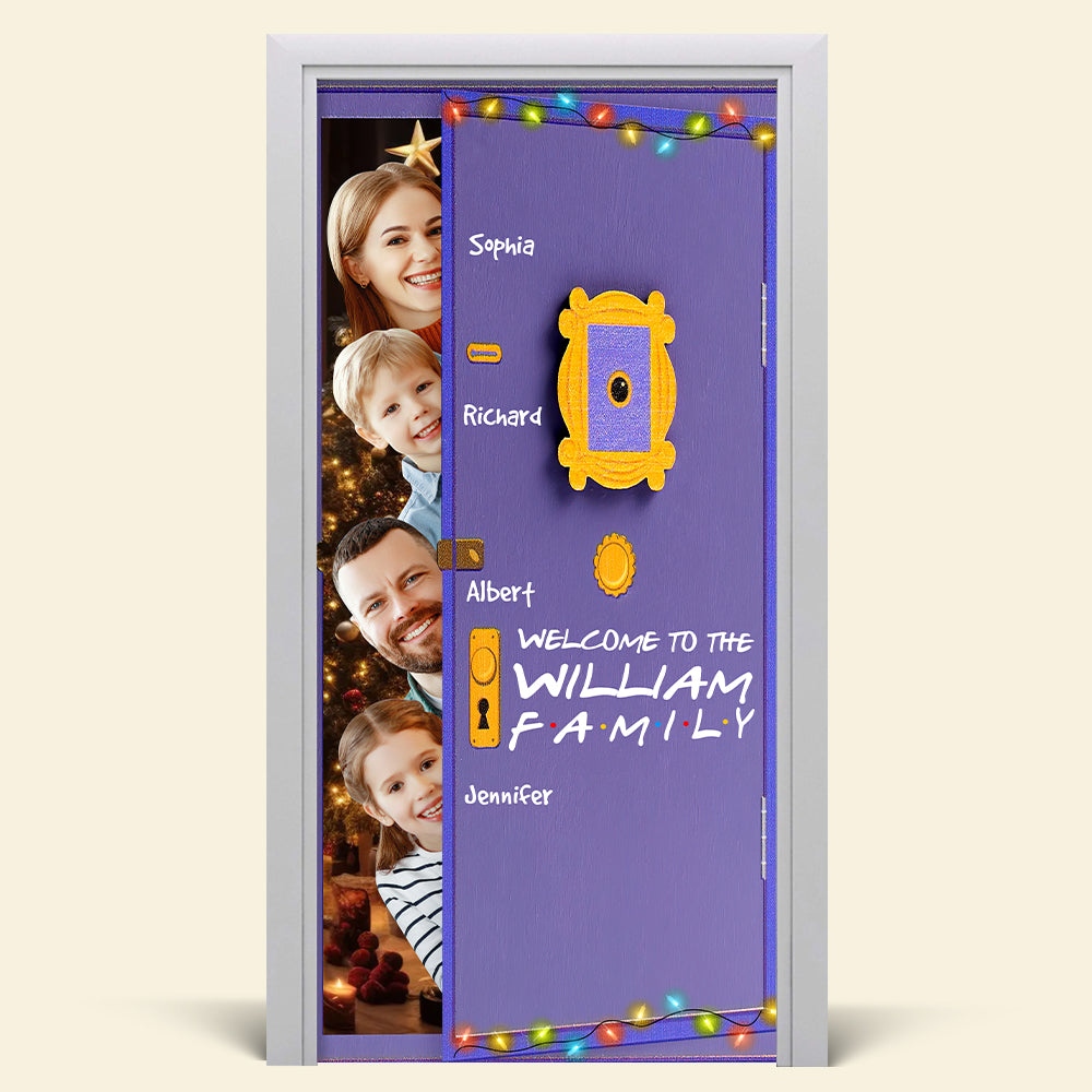 Custom Photo Gifts For Family Door Cover 07qnqn280924-Homacus