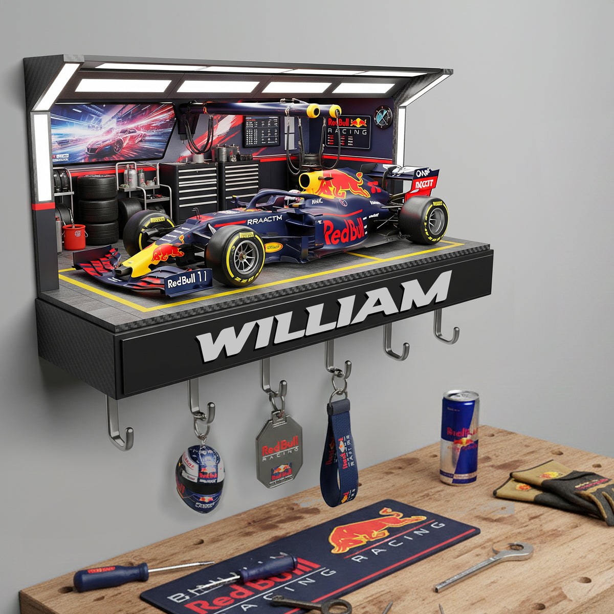 High-Speed Racing Car Key Hanger - Personalized Gift For Racing Lovers 02NALU161225-Homacus