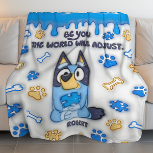 Personalized Gifts For Autism Blanket Inflated Effect 02ohpu200225-Homacus