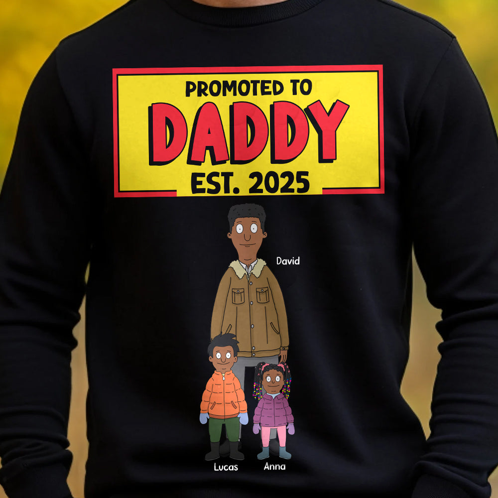 Personalized Gifts For Dad Shirt 01totn210125hg Promoted To Daddy-Homacus