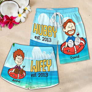 Personalized Gifts For Couple Matching Shorts 02xqtn180125pa-Homacus