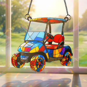 Golf Cart suncatcher - Personalized Gifts For Golf Lover 06PGPU110725-Homacus