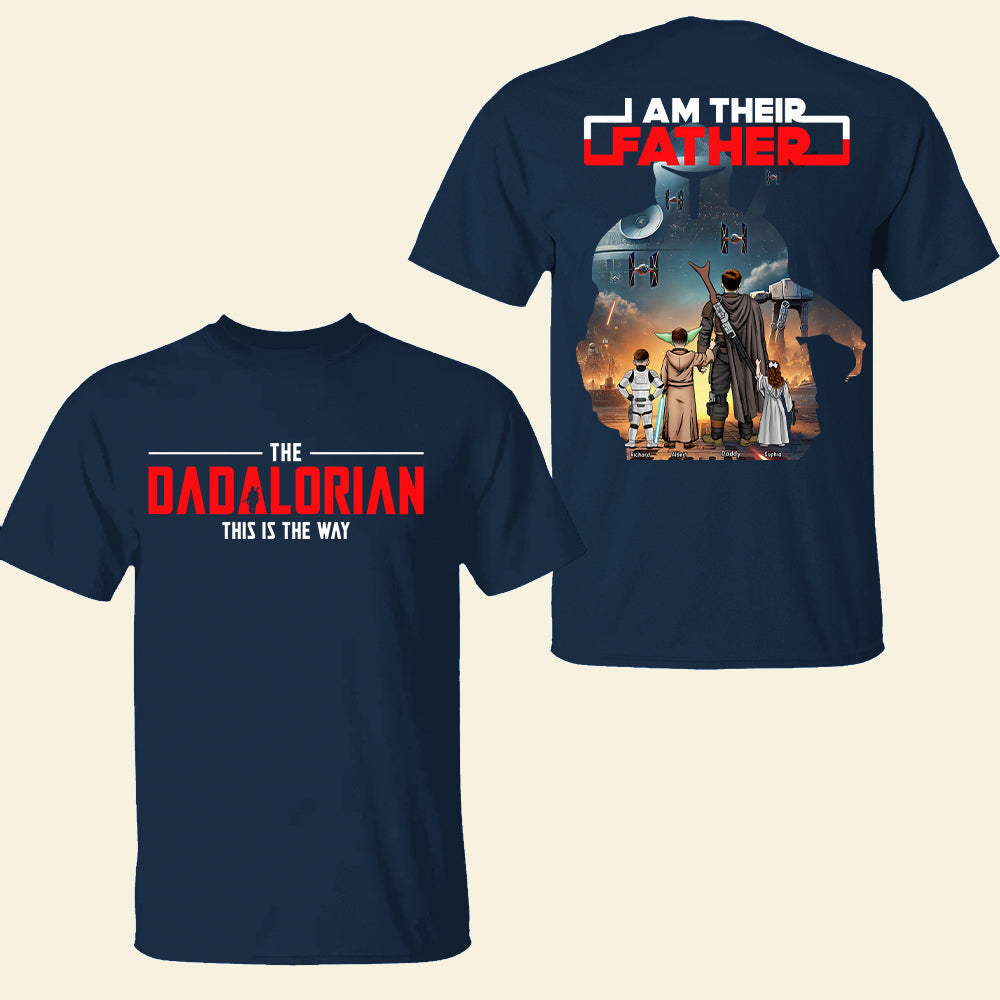 The Galaxy Dad Shirt - Personalized Gifts For Father 05XQQN020525HHHG-Homacus
