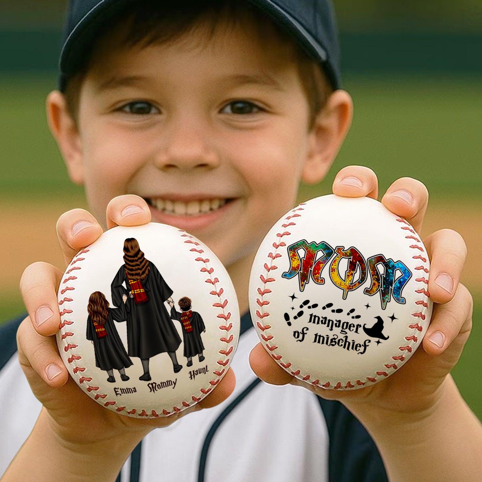 Personalized Gift For Mom Baseball Mother's Day, Manange Of Mischief 012HULU060425TM-Homacus