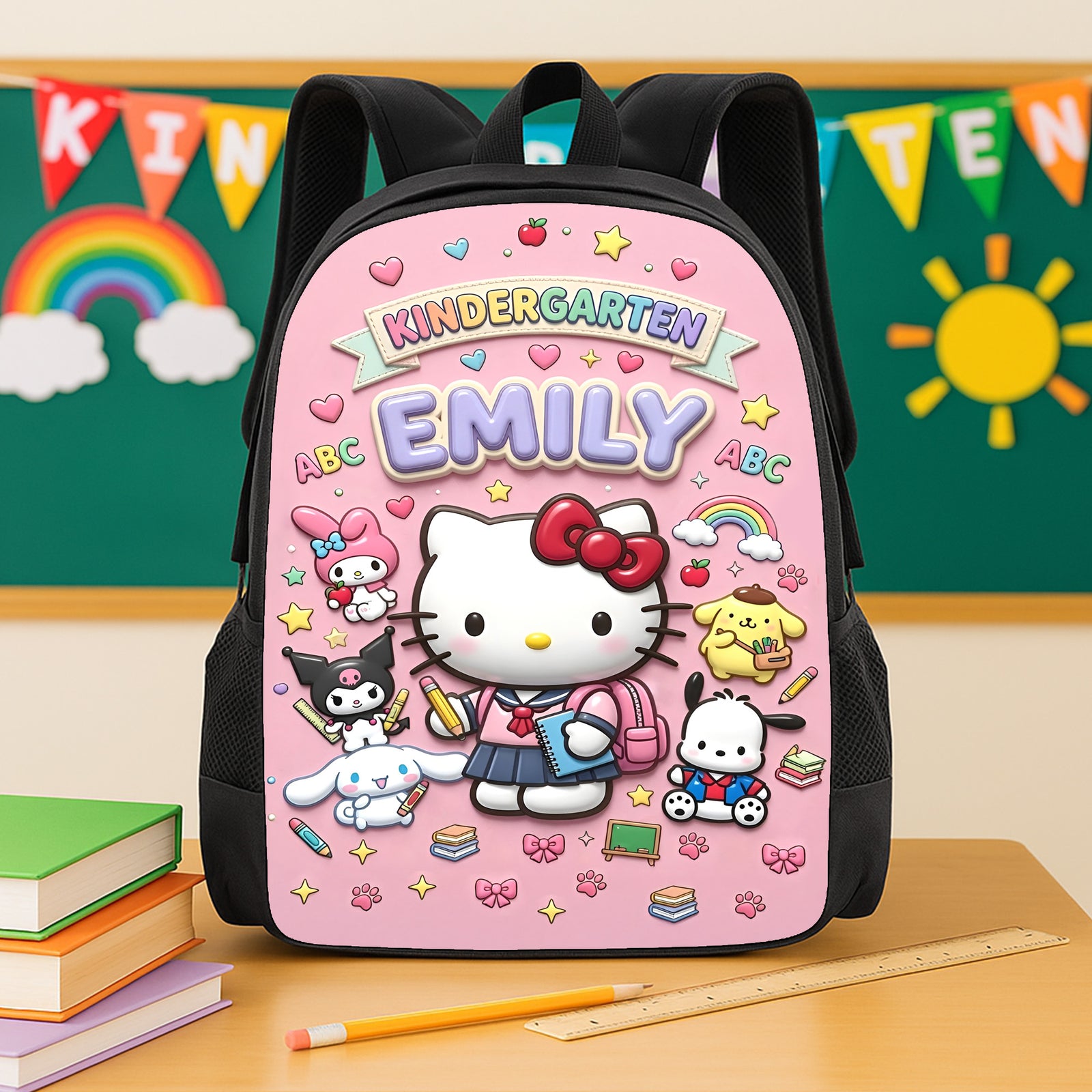 Lovely Characters Shool Bag - Personalized Gifts For Kids 04tyta130726-Homacus