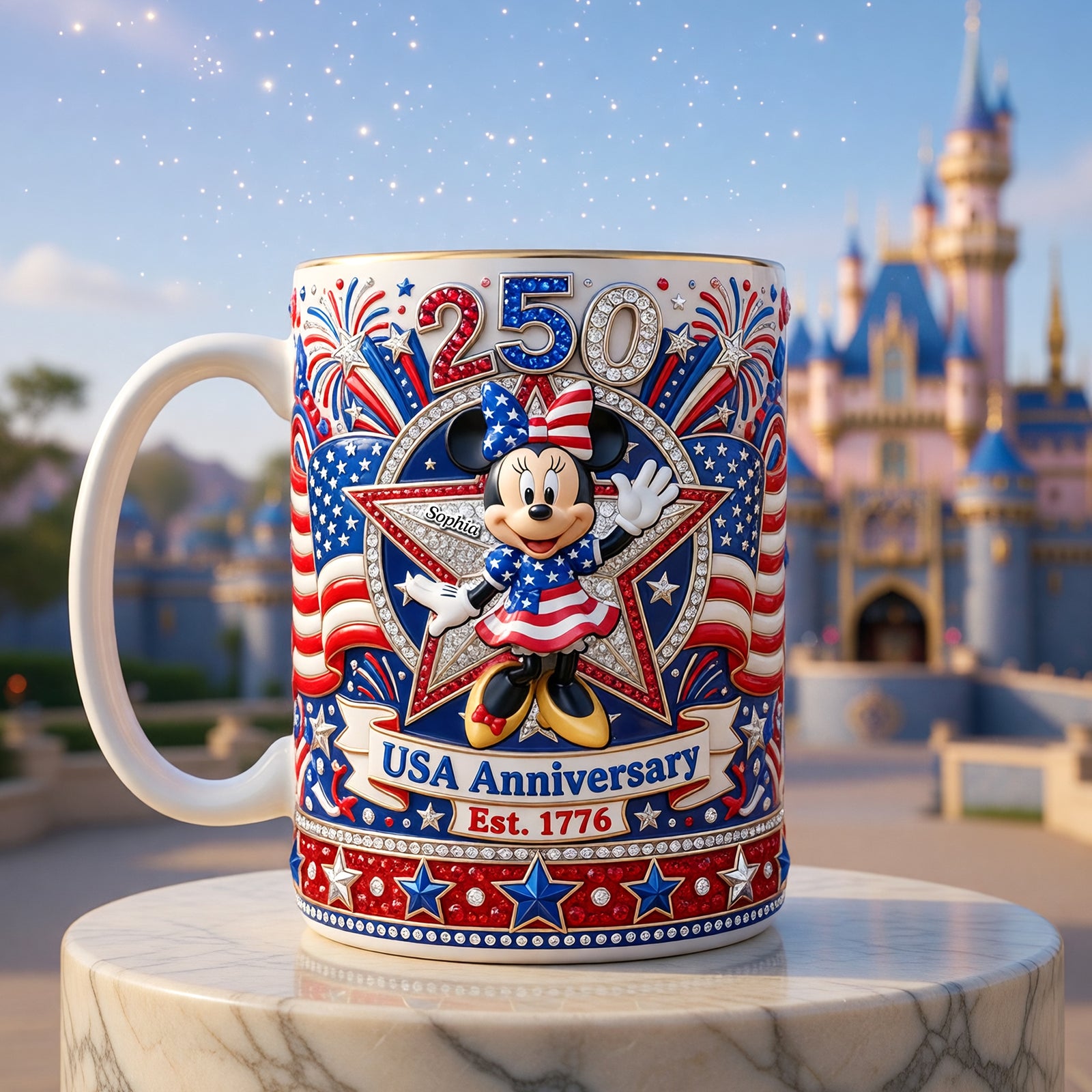 250th Anniversary USA Coffee Mug - Personalized Gifts For Patriots 01paqn220526-Homacus