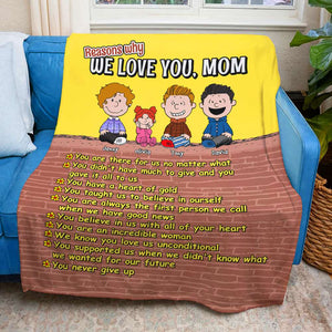 Personalized Gifts For Mom Blanket We Love You Mom 03TODT100125HH-Homacus