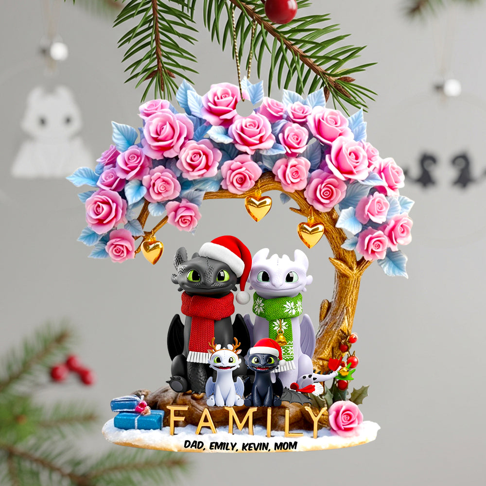 Smiling Family Christmas Ornament Personalized Gifts For Family 02TGDT120825-Homacus
