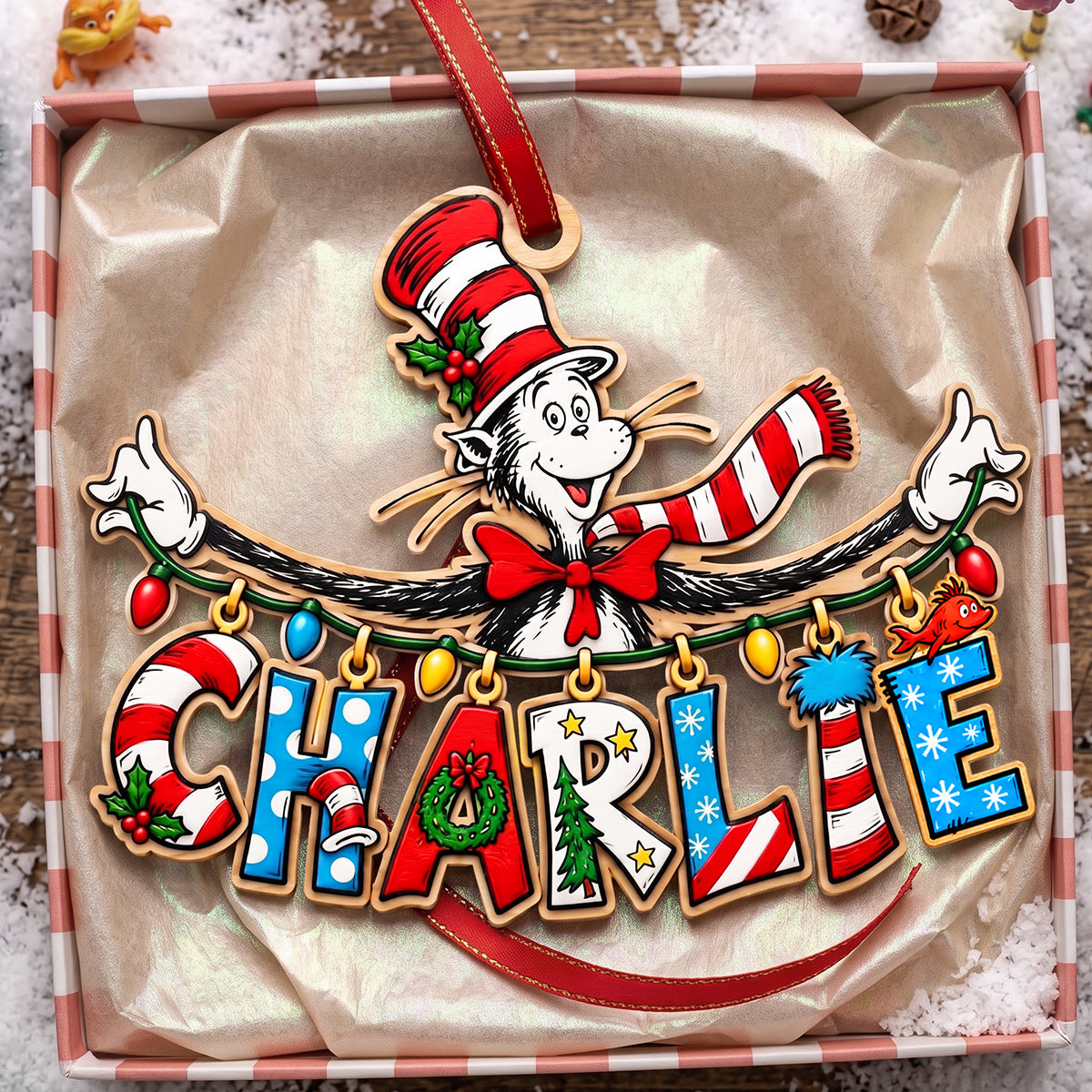 Colorful Childish Name Art Ornament, Personalized Gifts 01QHTA120926-Homacus