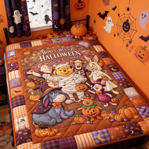 Honey, Hug & Halloween Blanket - Personalized Gifts For Halloween 04tytn100826-Homacus
