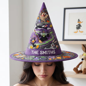 Spooky Quilted Witch Hat - Personalized Gifts For Halloween 02hatn140826