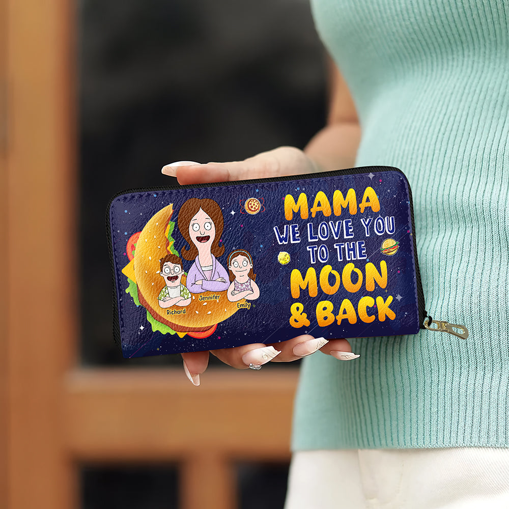 Personalized Gifts For Mom Twill Faux Leather Wallet 02kaqn070325hg-Homacus
