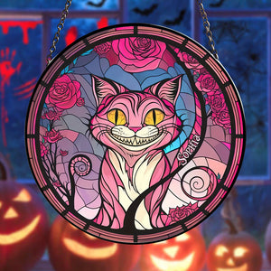 Personalized Halloween Gifts For Cat Lovers Stained Glass 04acdt250824 Horror Cat-Homacus