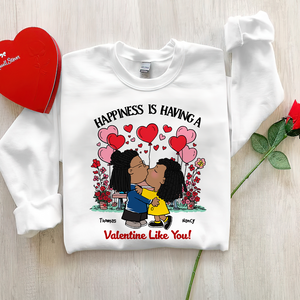 Personalized Gifts For Couple Shirt Valentine Happiness 06xqpu291124hg-Homacus