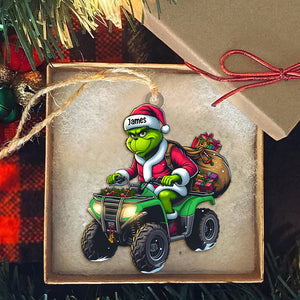 Personalized Gift For ATV Lover Christmas Ornament, Playful ATV Rider 02qhtn061124-Homacus