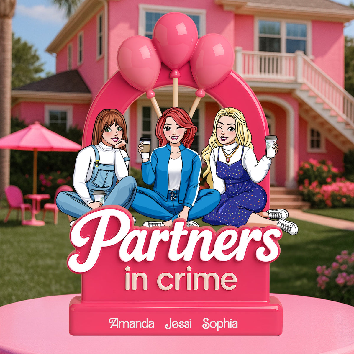 Partners In Crime Acrylic Plaque - Personalized Gifts For Besties 02NALU260525HH-Homacus